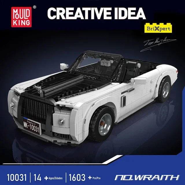 Пресс-форма King 10031 технический автомобиль строительный блок MOC Wraith Oldtime модель автомобиля сборка спортивный автомобиль Кирпичи игрушки Дети Рождественский подарок