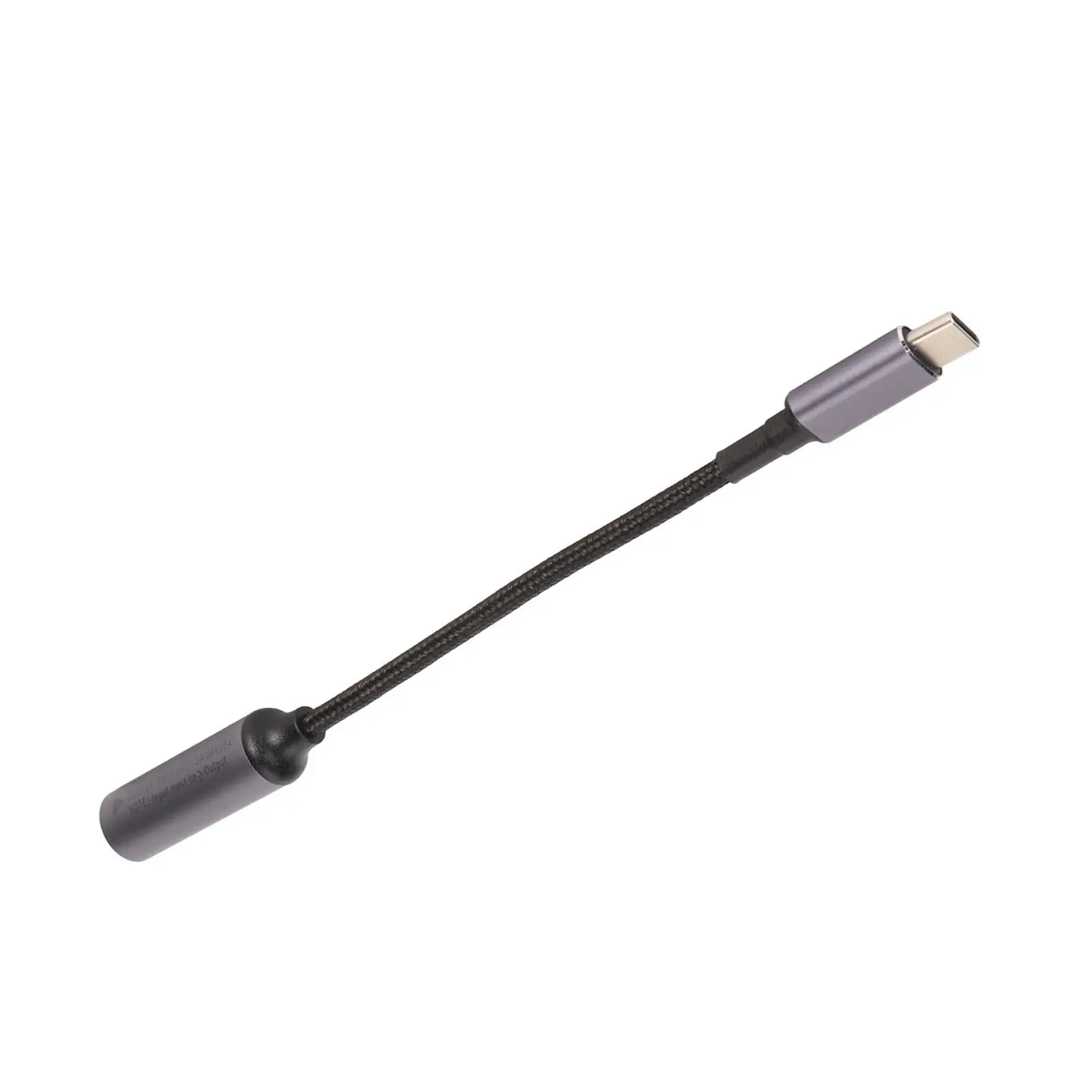 Cavo portatile da tipo C a cc, identificazione automatica, lega di alluminio 6.3x3.0mm, Nylon avvolto per pc e telefono