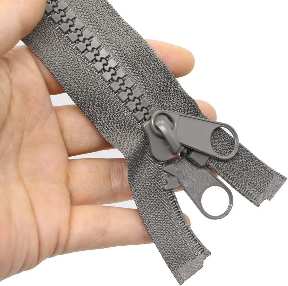 # Cremalleras de plástico de separación de alta resistencia, 10 144 H, con doble lengüeta de tracción, deslizadores de cremallera, cremalleras Vislon para saco de dormir, barco,