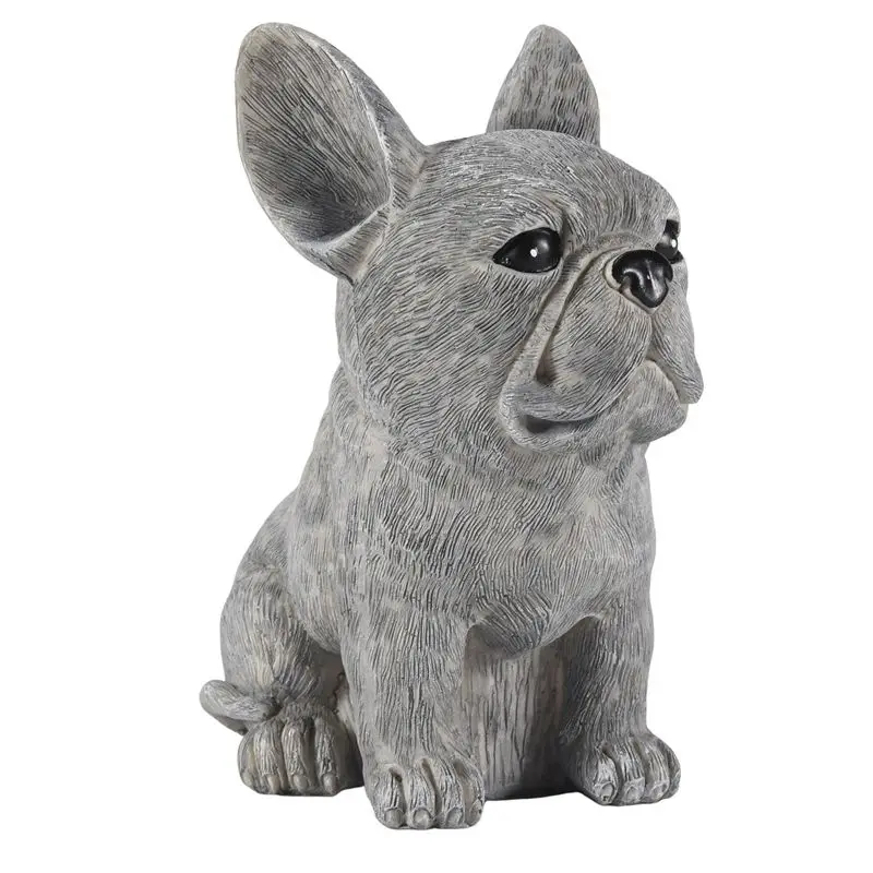 FLYY-Statue Gartendekoration Hund Harz-Dekoration Dackel & Französische Bulldogge Skulptur Wohnaccessoires – Detail 1