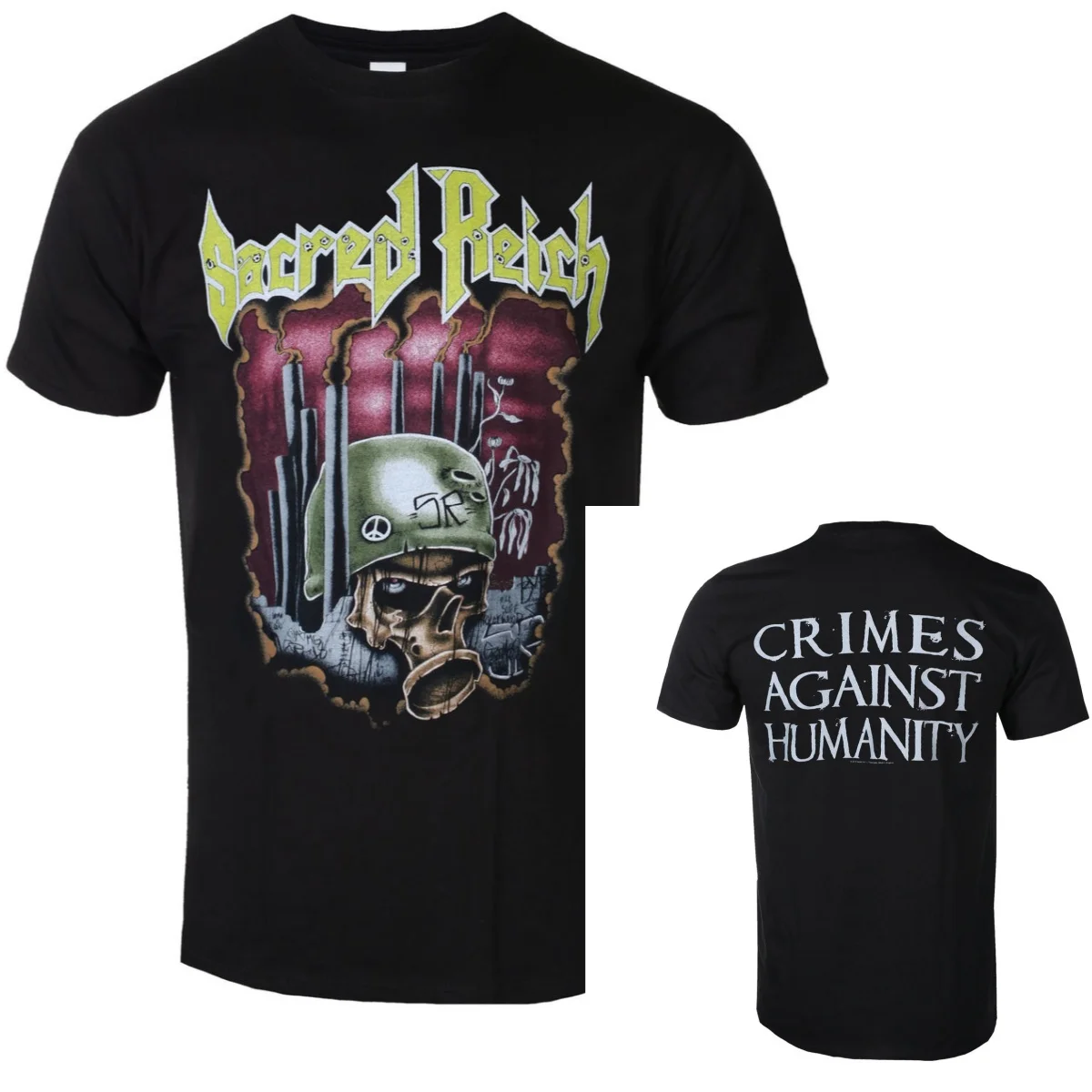 2026 Sacred Reich Graphic Cotton T-shirt Unisex Summer Short Sleeve Fashion Brand Tee Luxury Casual Vintage Tees