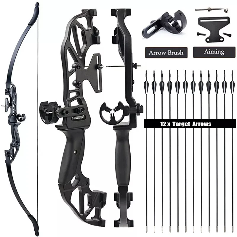 Toparchery 20-55lb الرماية انهاء الخدمة قوس منحني السهم مجموعة للمبتدئين الكبار الشباب الصيد و أمبير الهدف القوس المستقيم