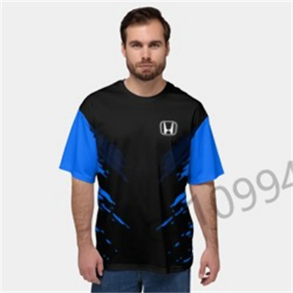 

2025 Honda 3D printed quick-drying short-sleeved T-shirt, a summer men's motorcycle racing suit perfect for cycling and sports.