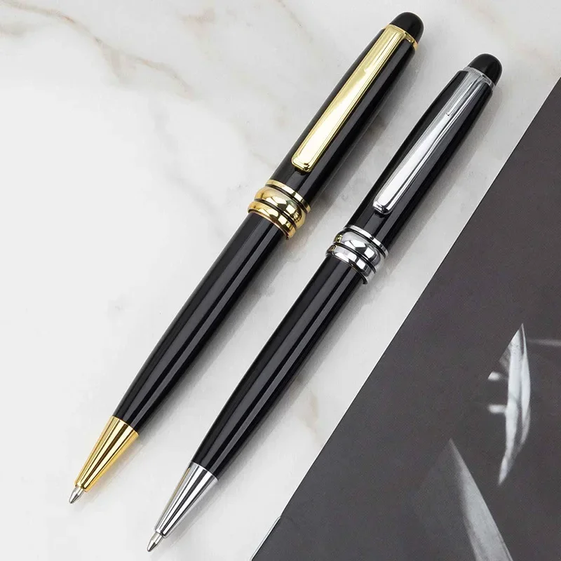 30PCS corporate conference high-end hotel gift signature oily rotary lettering black metal advertising pen