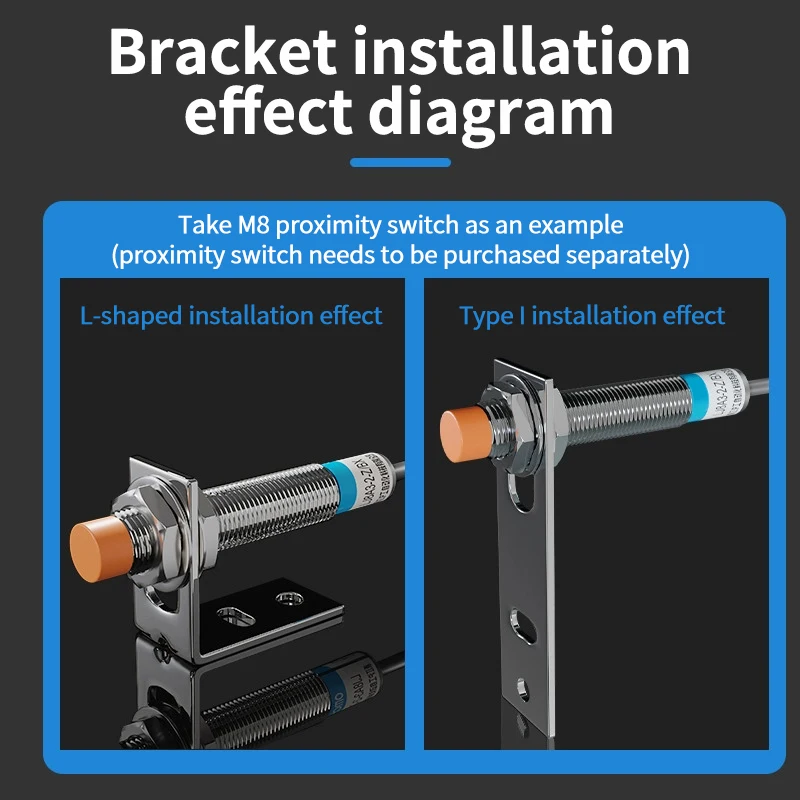 M8 M12 M18 M30 E3JK E3Z SN04  Approach Sensor Holder Photoelectric Sensor Switch Support Metal Proximity Switch Bracket