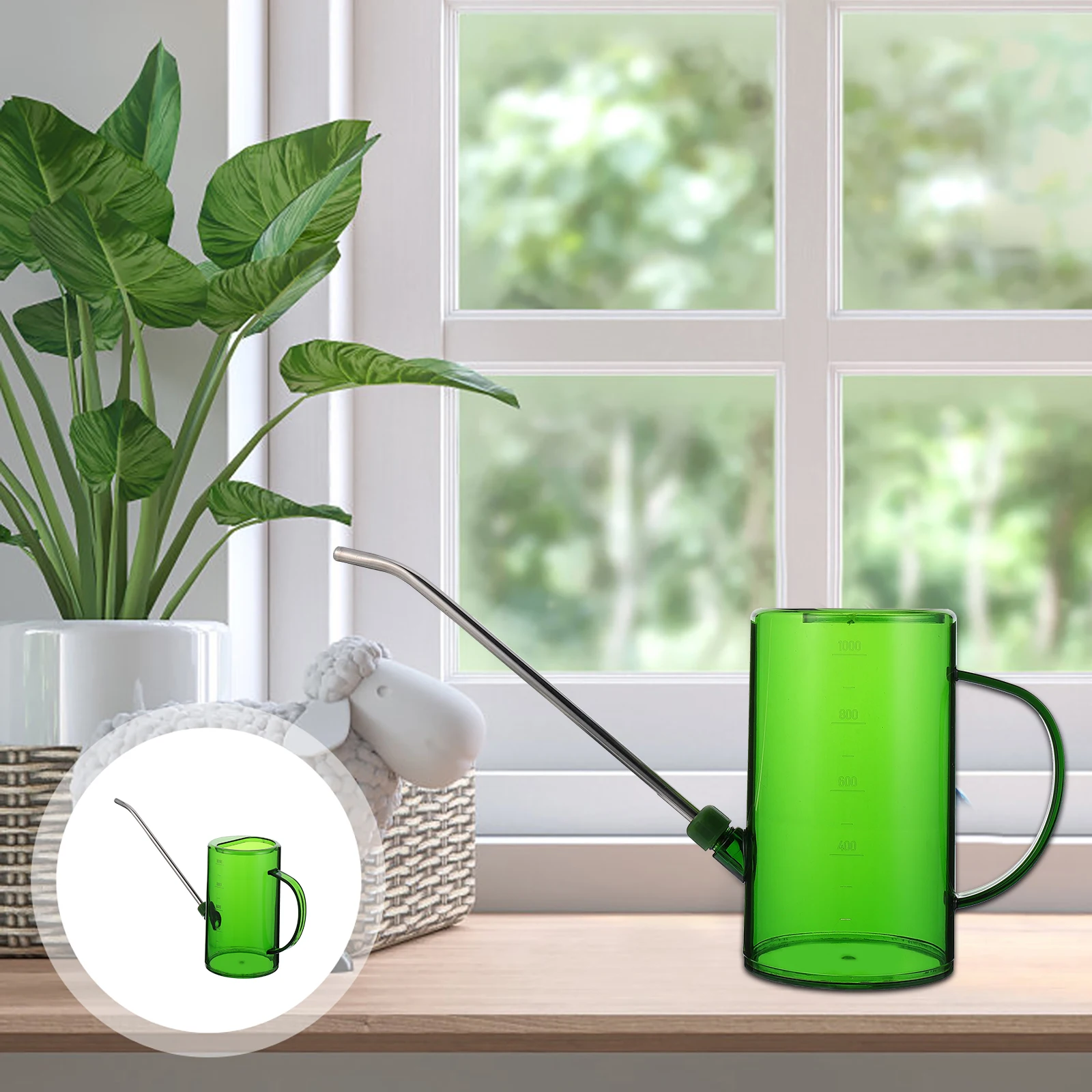 

Plastic Watering Can for Plants Small Jug Sprayer Leak Proof Design Bright Friendly Garden Home Use