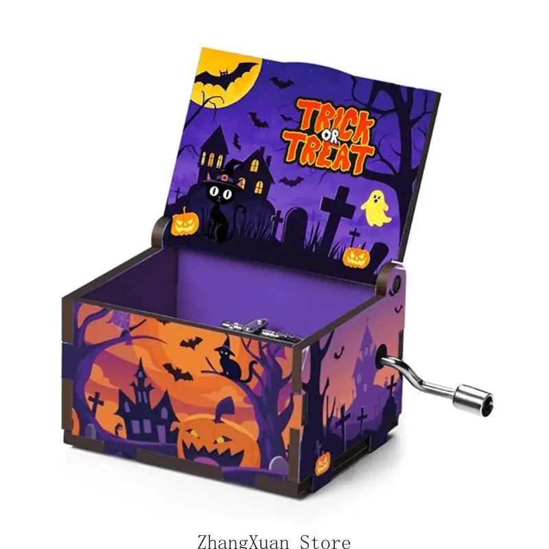 Halloween-Spieluhr mit mechanischen Bewegungen für Regalsimse und Tischdisplay 3XUF – Detail 5