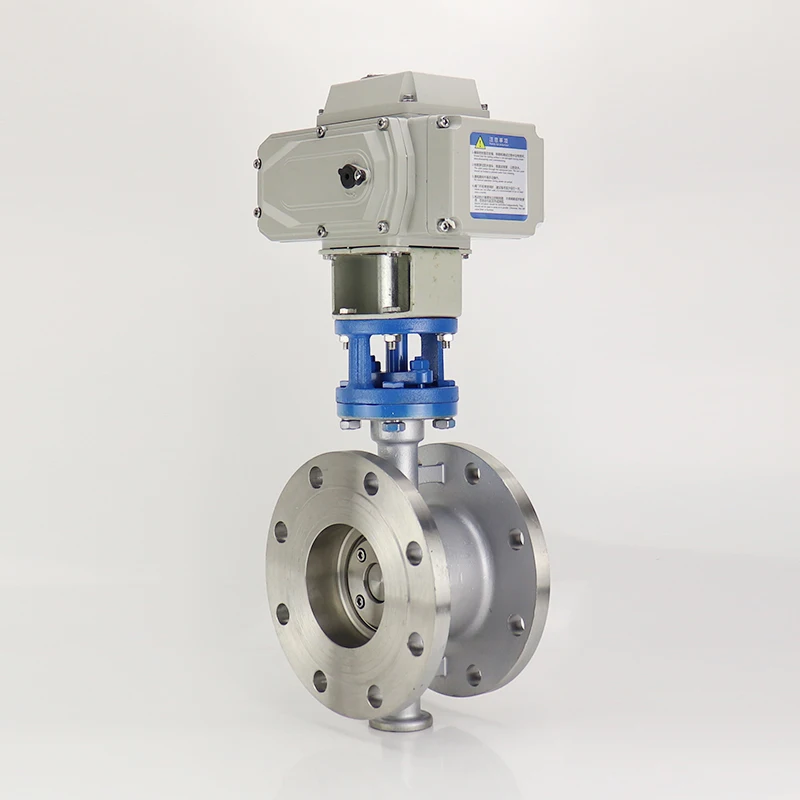 

Моторизованный взрывозащищенный регулирующий дисковый затвор из нержавеющей стали