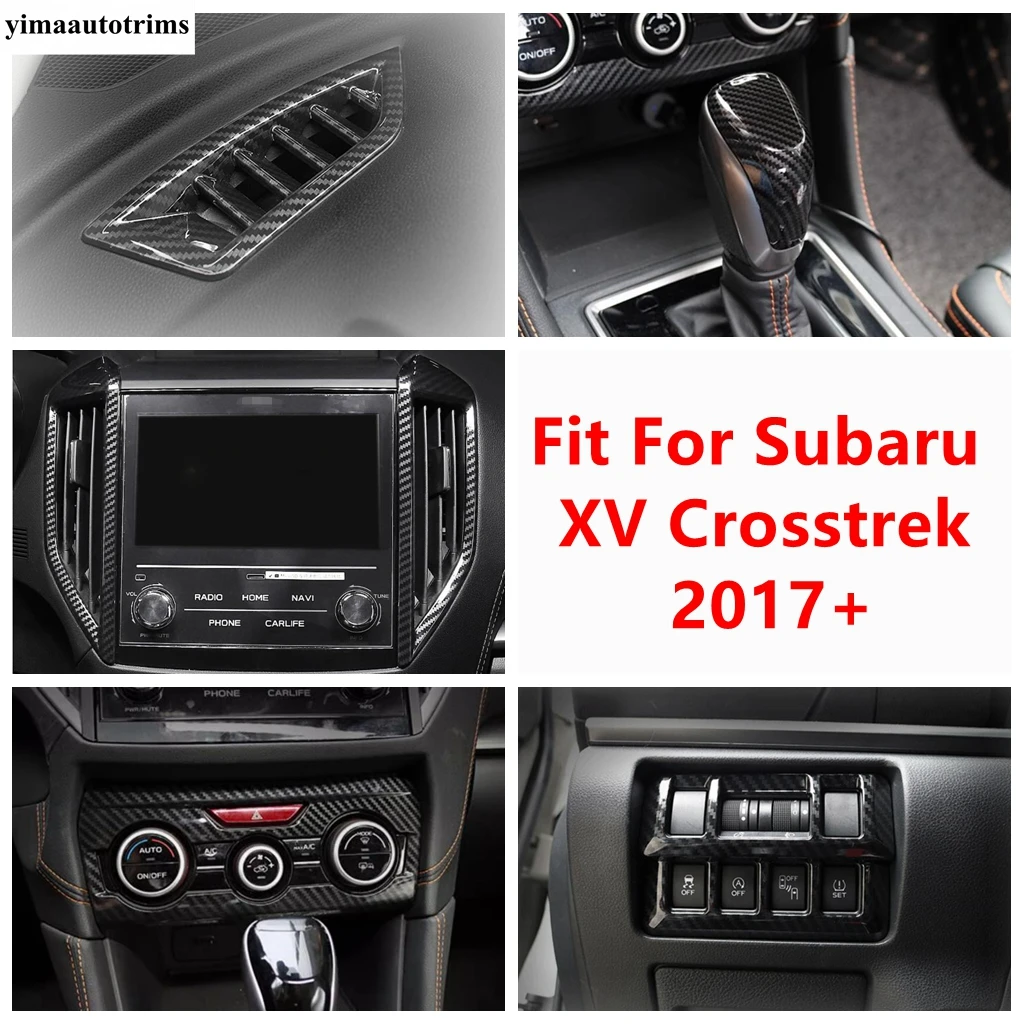 

Head Lamp / Central Air AC Conditioning Panel / Gear Shift Head Cover Trim ABS Accessories For Subaru XV Crosstrek 2017 - 2021