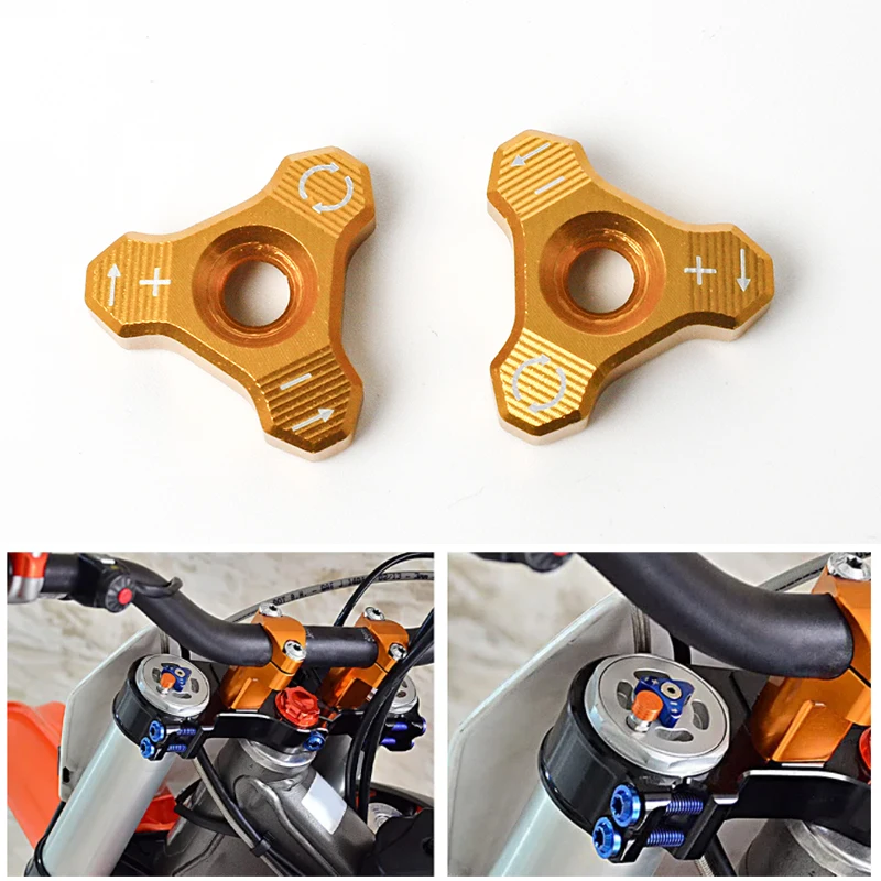 Motorbike CNC WP 48MM Front Fork Knob Adjuster For Beta 250  300 350 390 400 430 450 480 498 500 520 RR RS 2013-2018