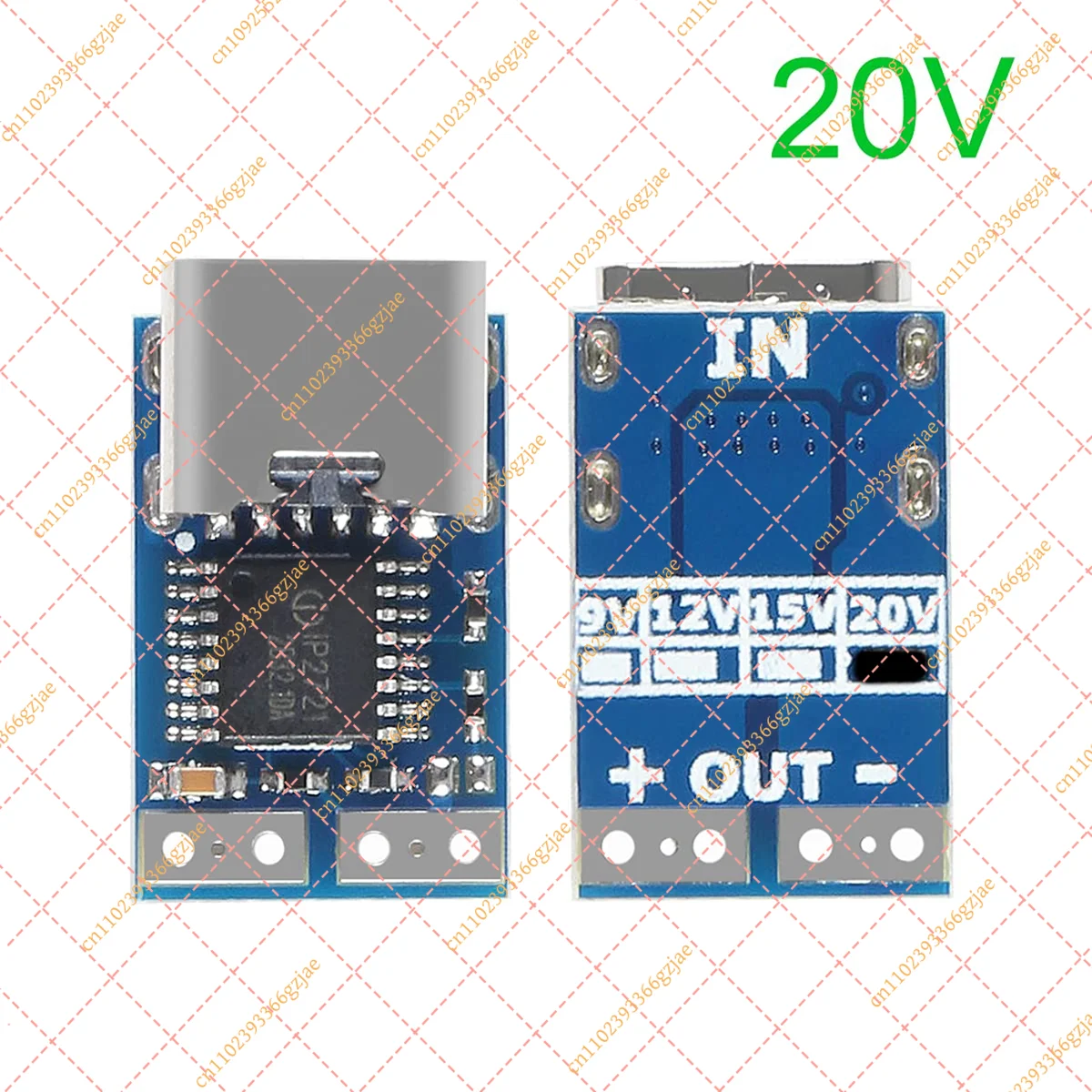 FY 5 PCS PDC004-PD PD Decoy Module USB-C PD 20V DC Fixed Voltage Power Trigger Module 5A Type-C Female Input for Notebook