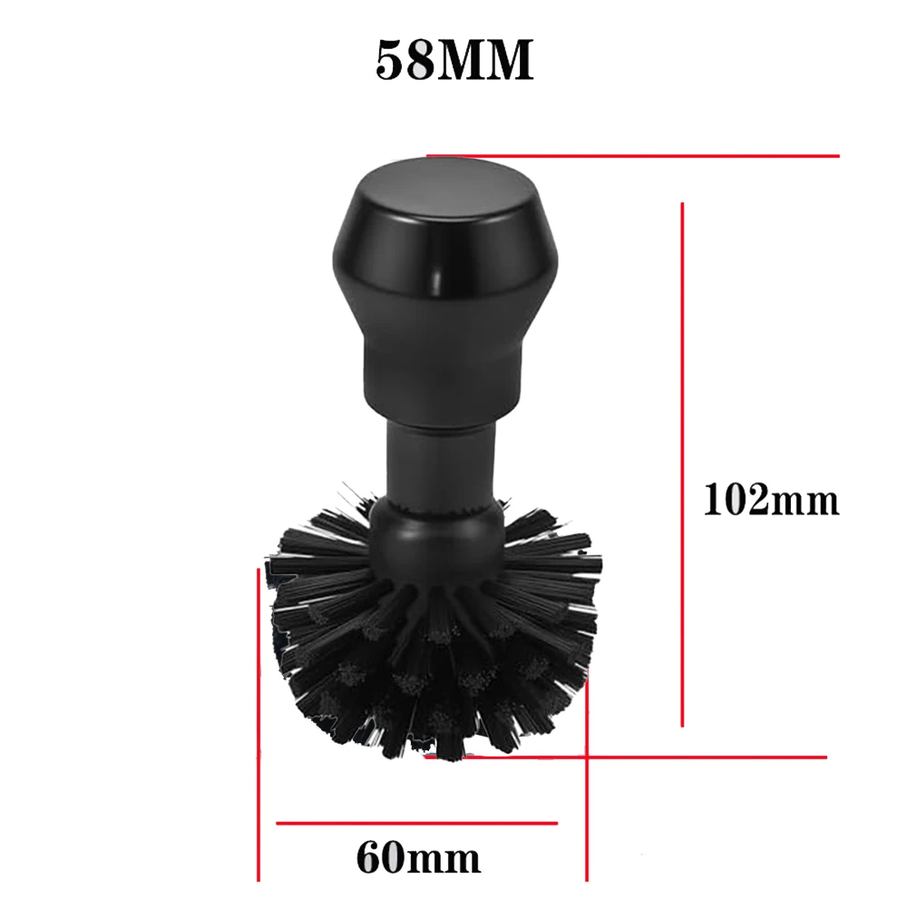 For Daily Espresso Brewing Yellow Espresso Portafilter Brush Coffee Machine Maintenance Brush Ergonomic Grip Design
