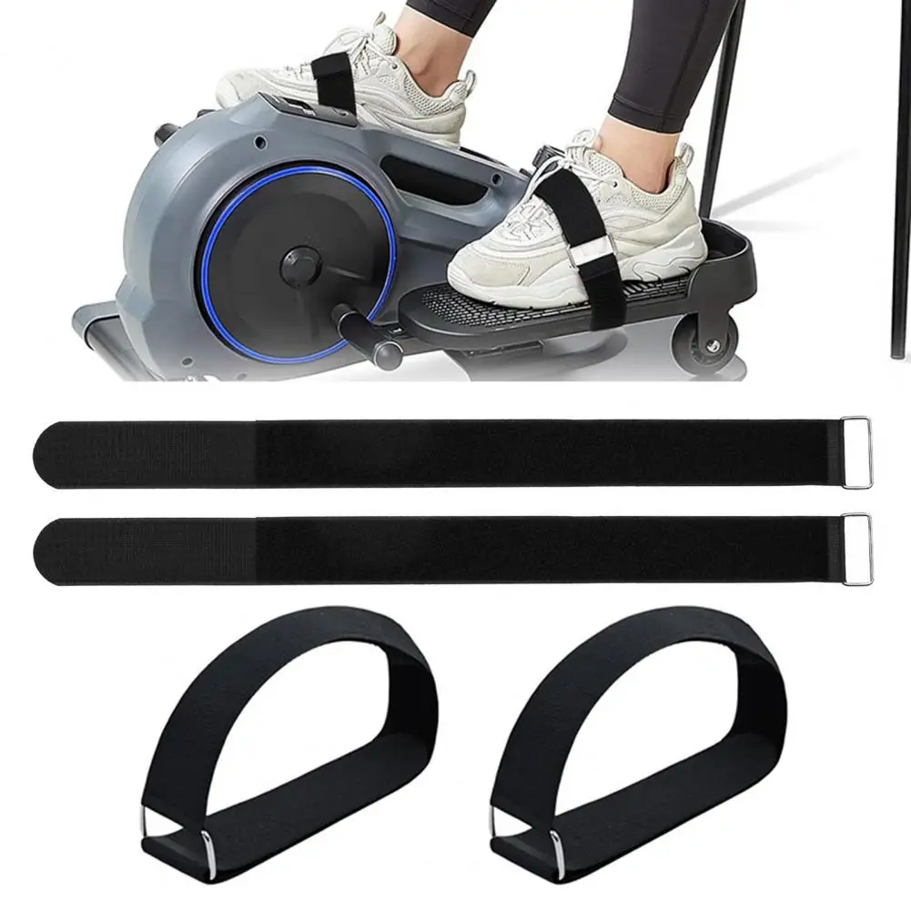Elliptical Machine Pedal Strap 2/4/6/8/10pcs Elliptical Pedal Straps Set Adjustable Fastener Tape with Metal for Under-desk