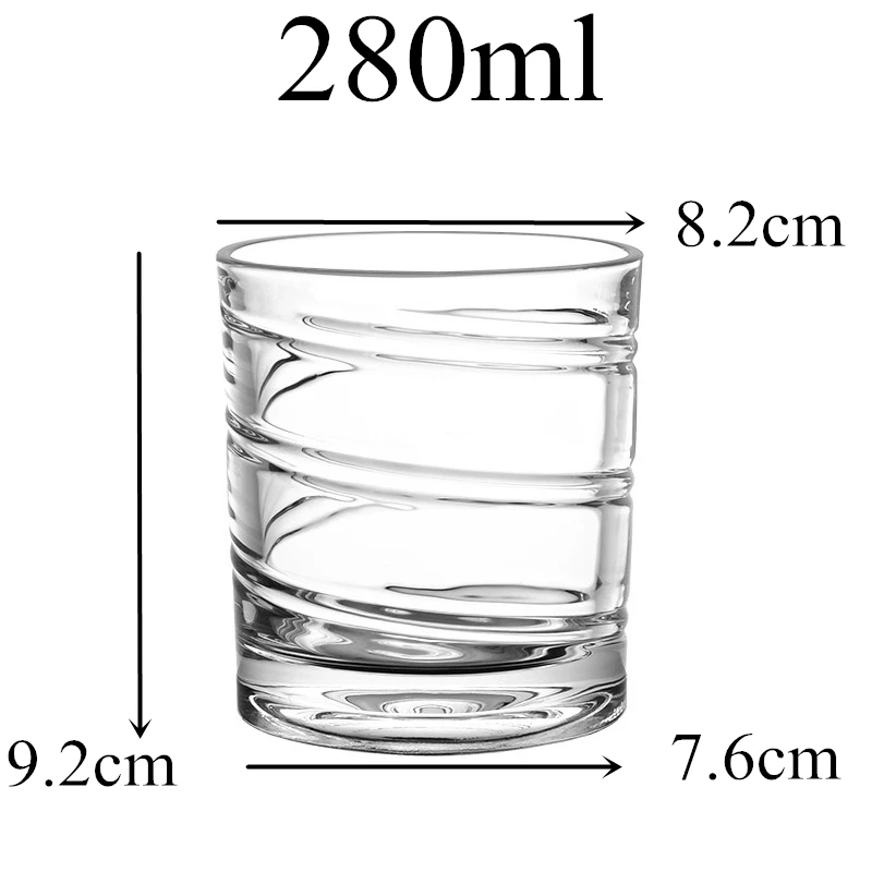 Vaso Giratorio para Whisky de 280 ml, Estilo Old Fashioned, para Beber Bourbon, Scotch, Cócteles o Té