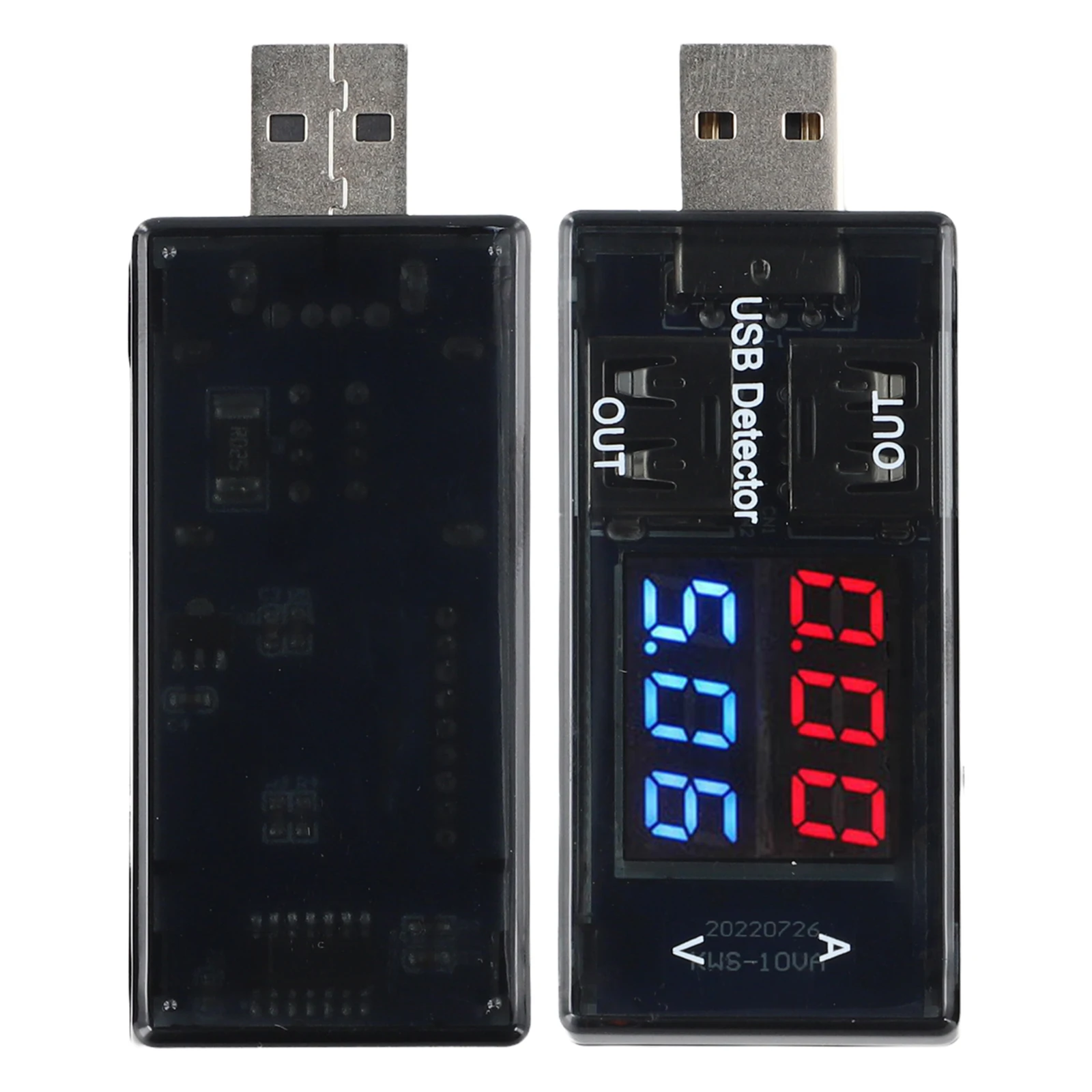 60mm * 28mm * 15mm Digital Current Voltage Meter User-friendly Operation Wide Voltage Compatibility Device Charging Analysis