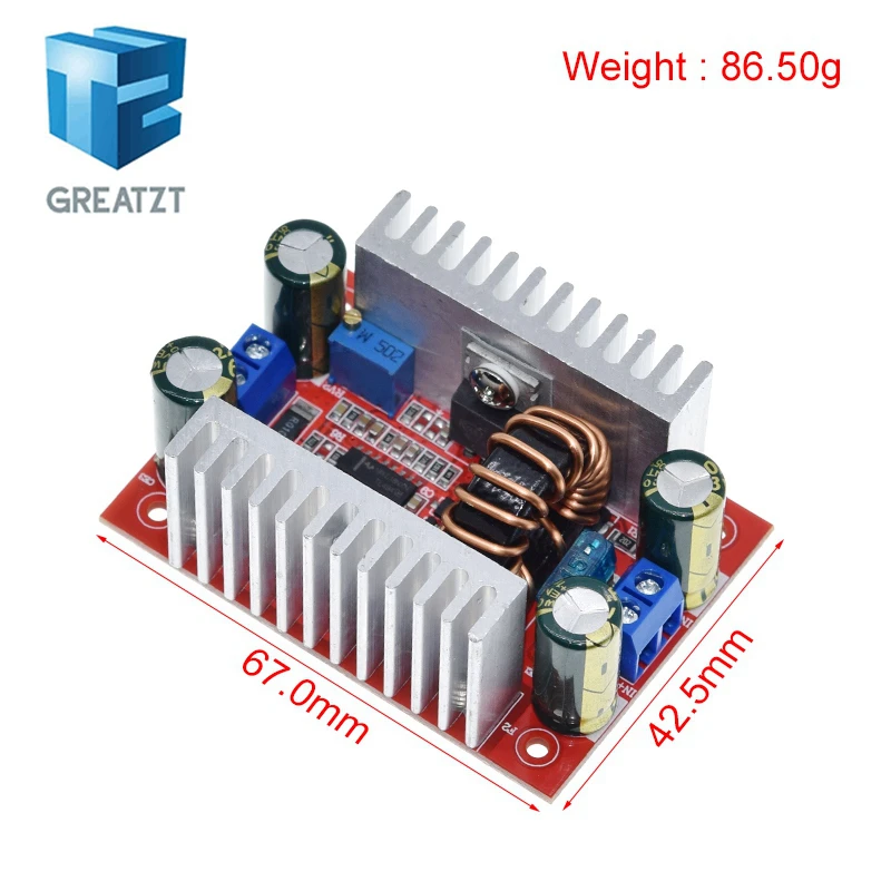 DC 400W 15A Step-up Boost Converter Constant Current Power Supply LED Driver 8.5-50V to 10-60V Charger Step Up Module