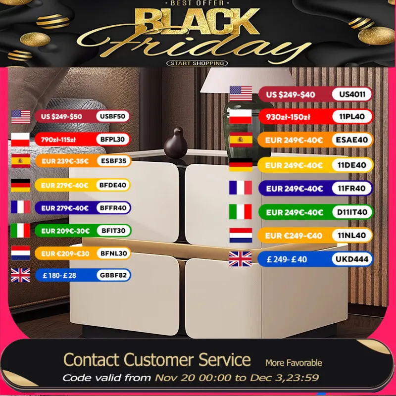 

Glass Italian Luxury Bedside Table Lamp Charging Smart Bedroom Bedside Table Living Room Storage Mesitas De Noche Furniture