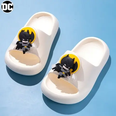 DC Cartoon Anime Batman Fashion Personality and Versatile Cute Slippers Summer Men's and Women's Indoor Bath Non-Slip Slippers