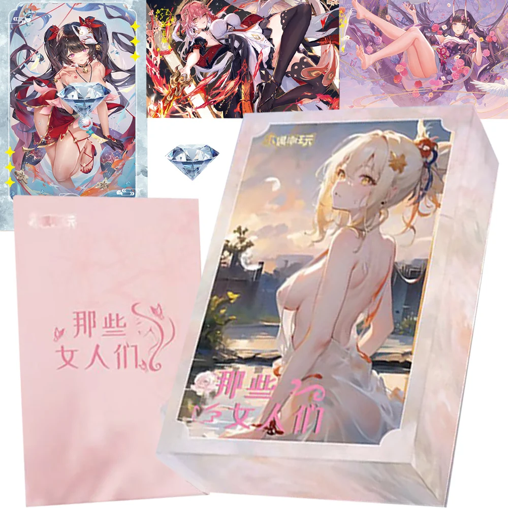 Those Women Rare Goddess Story Card Booster Box Anime Game Girl Feast Temptation Charming Water Discoloration Card Kid Gift Toy