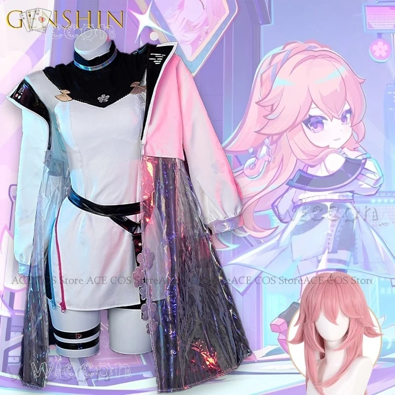 

Genshin Impact Yae Miko Luka, специальное издание, карнавальный костюм, полный комплект, наряд персонажа лисы и священницы, игра на Хэллоуин, Рождество