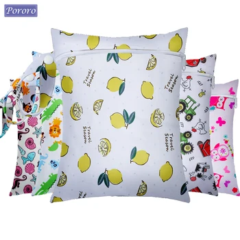 아기용 엄마 기저귀 가방, 방수 유모차 드라이 통 포켓, 재사용 가능한 천, 기저귀 젖은 가방, 유아 휴대용, 20*25cm