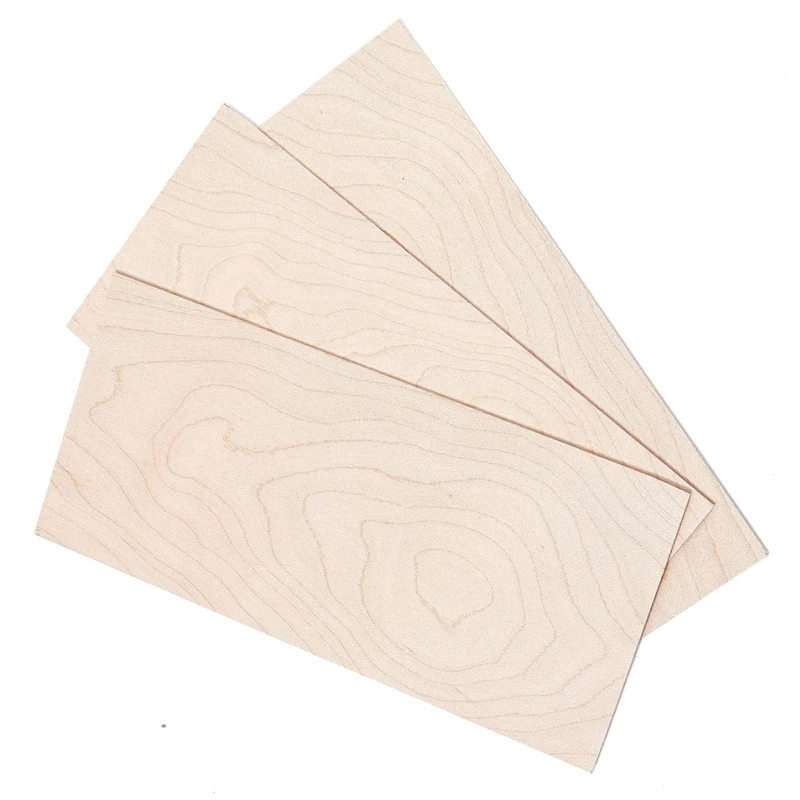 

3 Pcs Maple Wood Guitar Head Veneer Headplate Headstock Luthier Tonewood For Acoustic Classic Guitar DIY Making