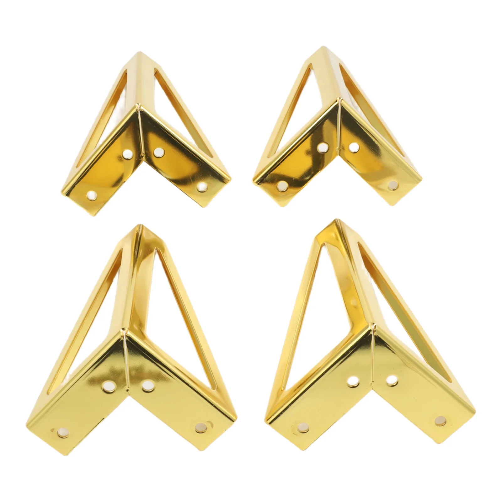 Replacement For Furniture Legs 4 Pack Metal Iron for Beds For Chairs Tables and Cabinets with Non Slip Mats to Floors