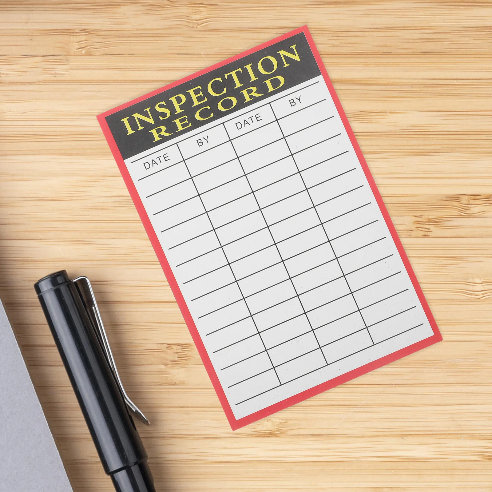 

20 Sheet Inspection Record Inventory Shipping Pallet Cards Warehouse Management Monitoring Maintenance Control