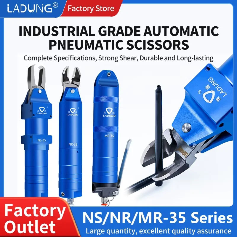 

LADUNG manufacturer direct sales powerful NS-35 soft and hard plastic nozzle pliers FD9P/F9PS pneumatic Automation scissor blade