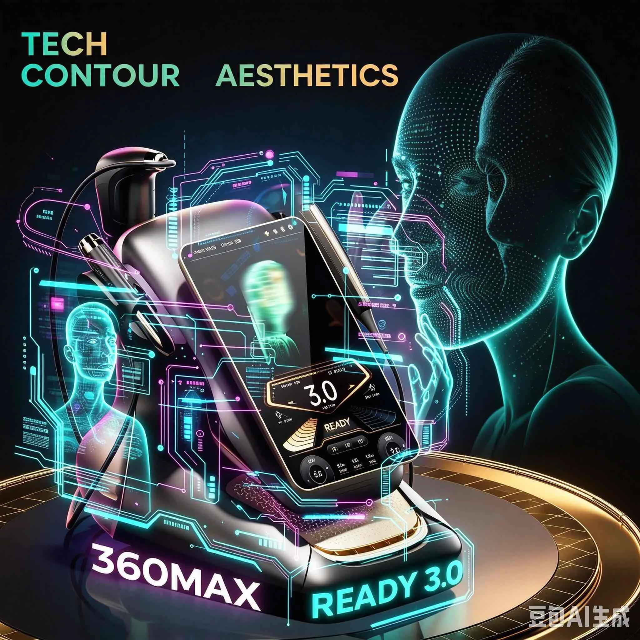 NEW 25D 360MAX 3-in-1 Beauty Equipment Ultrasound Technology for Facial Lifting Slimming and Body Firming Non-Invasive Salon