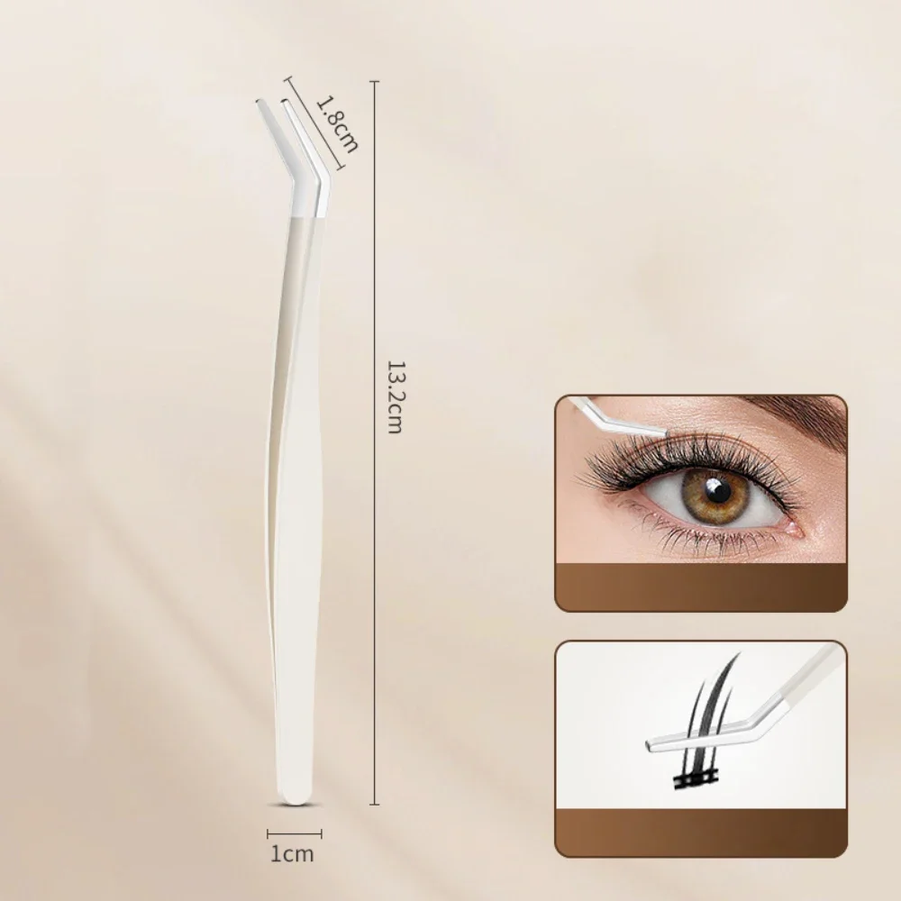 1 قطعة ملاقط الرموش الفولاذ المقاوم للصدأ عالية الدقة مكافحة ساكنة الملقط لملحقات رمش أدوات ماكياج #6