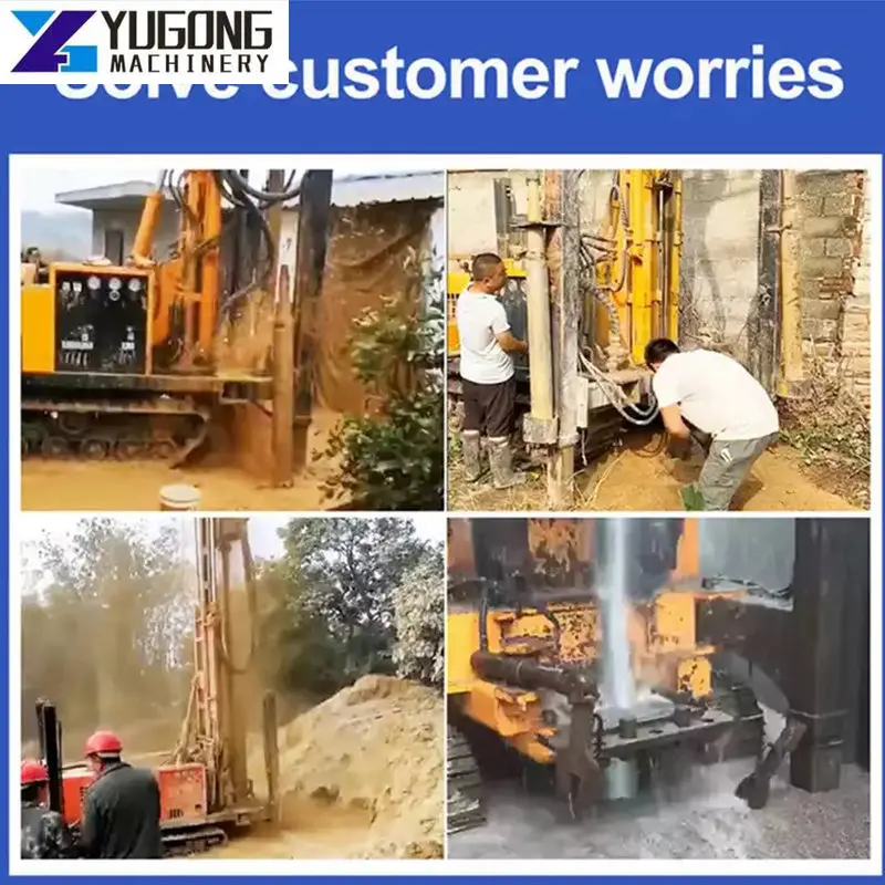 Crawler Water Well Drilling Rig Geotechnical 150m Soil Testing Core Portable Diesel Water Well Drill Rig Machine for Water