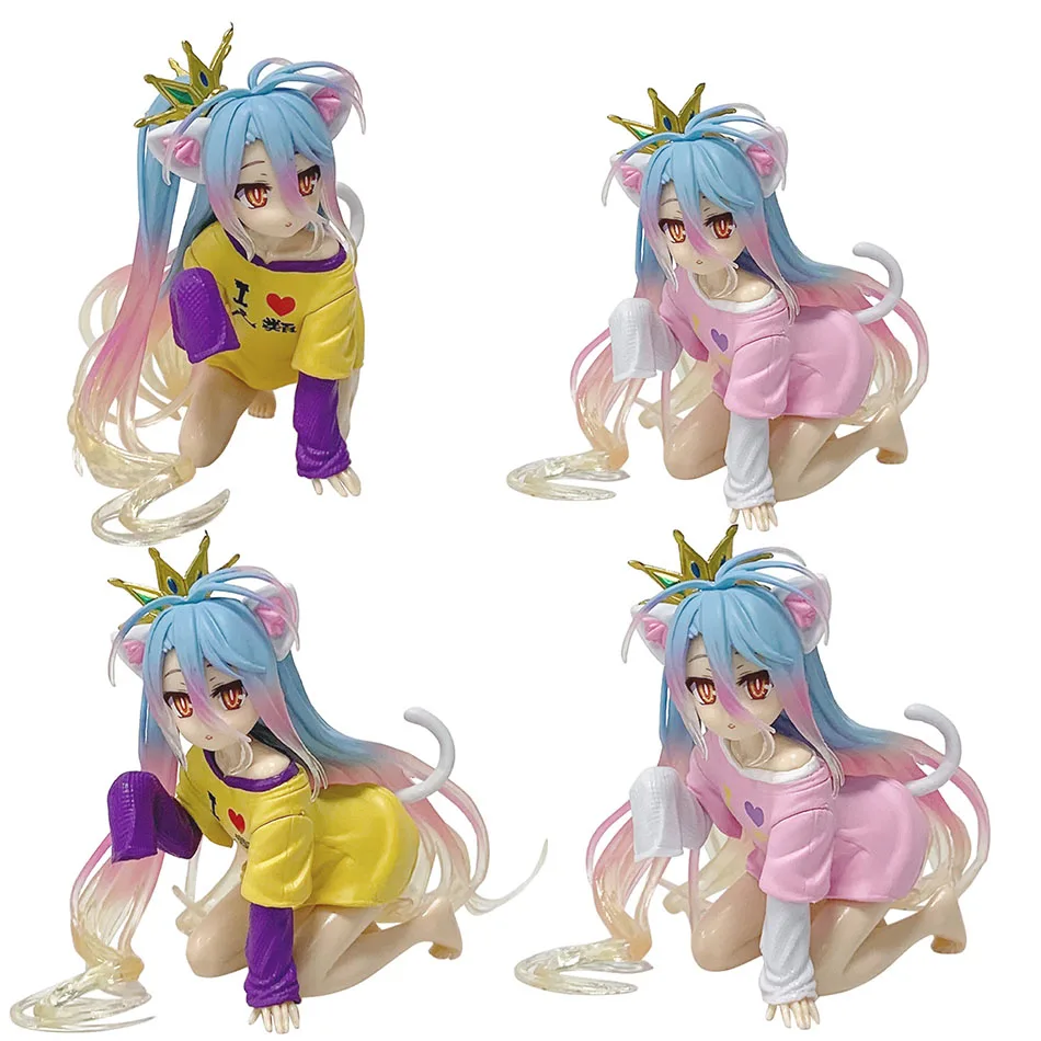 Echte Anime Taito Kein Spiel Kein Leben 13cm Shiro Action Anime Figur Sammlung Modell Puppe Spielzeug Desktop Dekoration Modell geschenk
