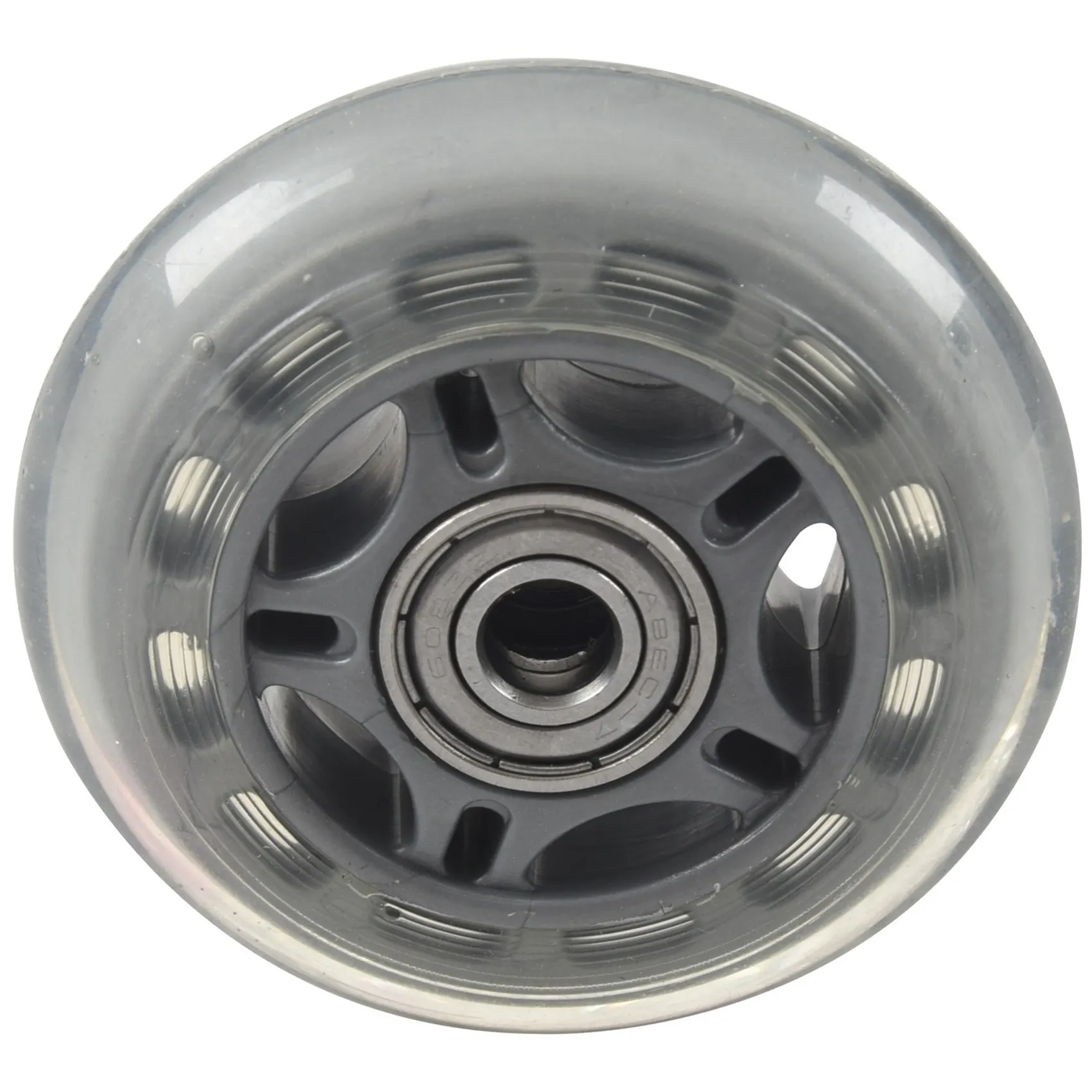 حذاء تزلج AA75-2X 608ZZ عجلة تزلج مضمنة باللون الرمادي الشفاف