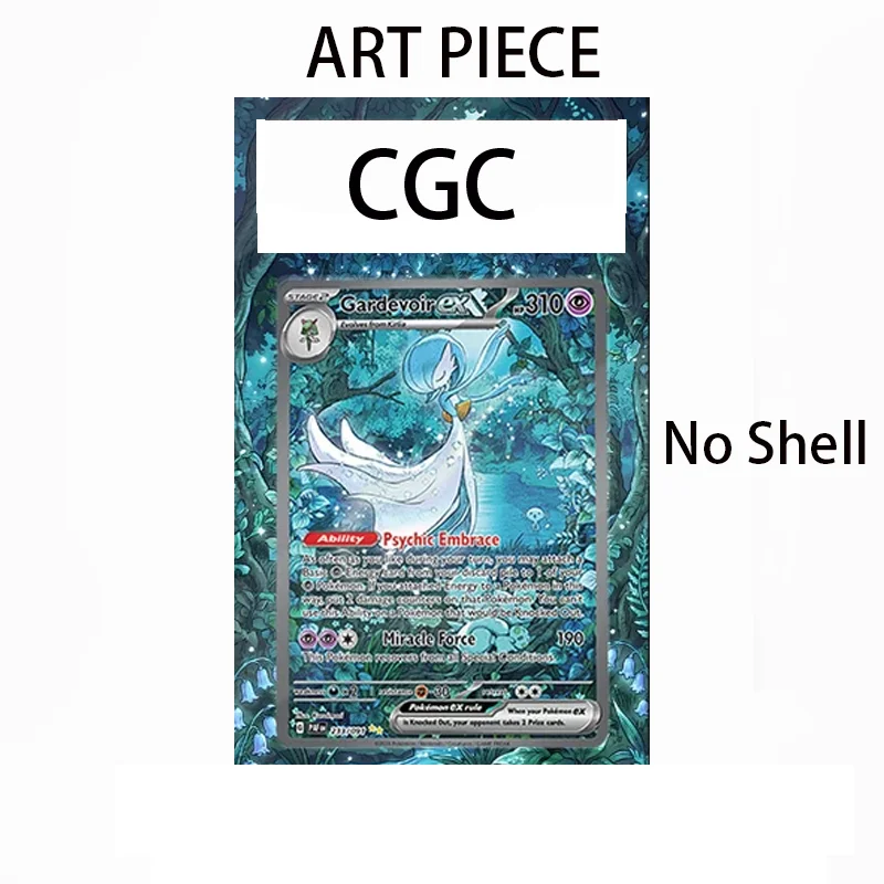 Art Display for Pokemon Paldean Fates Gardevoir Ex Anime Expand Art Fans Gift Recyclable Acrylic Protective Case Keychain view 5