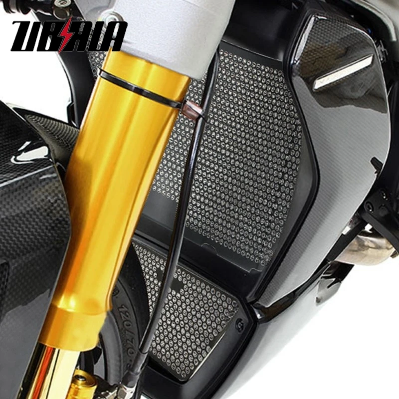 FOR Ducati Monster 1200/S/R 2013-2020 2019 Motorcycle Radiator Grille Guard Cover Oil Cooler Guard Monster 1200 25 Anniversario