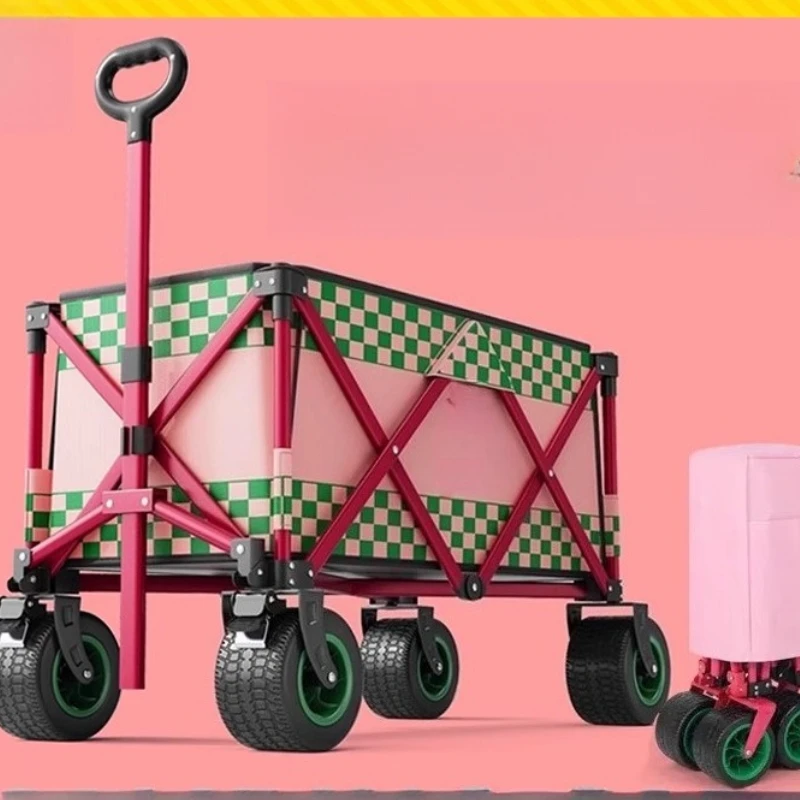 

Outdoor camper stall trolley foldable
