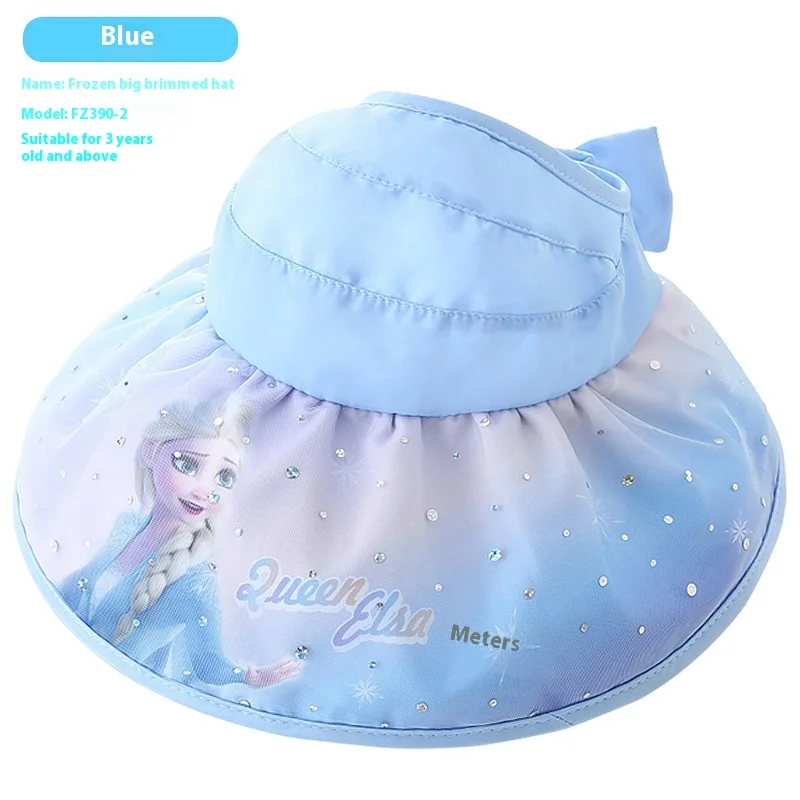 

Disney Children'S Hats, Frozen, Elsa Girls, Princess Summer Sun Hats, Sun Protection Hats, Overhead Canopy Hats, Sun Hats