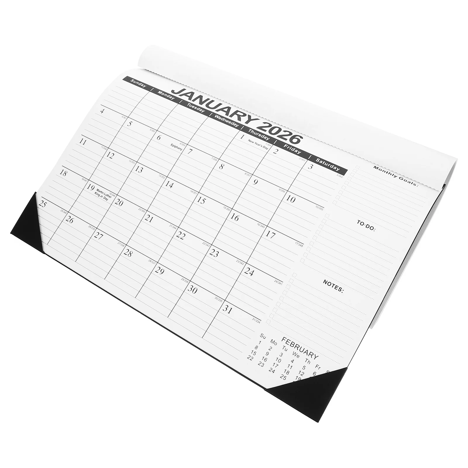 تقويم حائط ورقي 2025-2026 مخطط شهري جدول وظيفي لأداة إدارة وقت العطلات والمكتب والمنزل #4