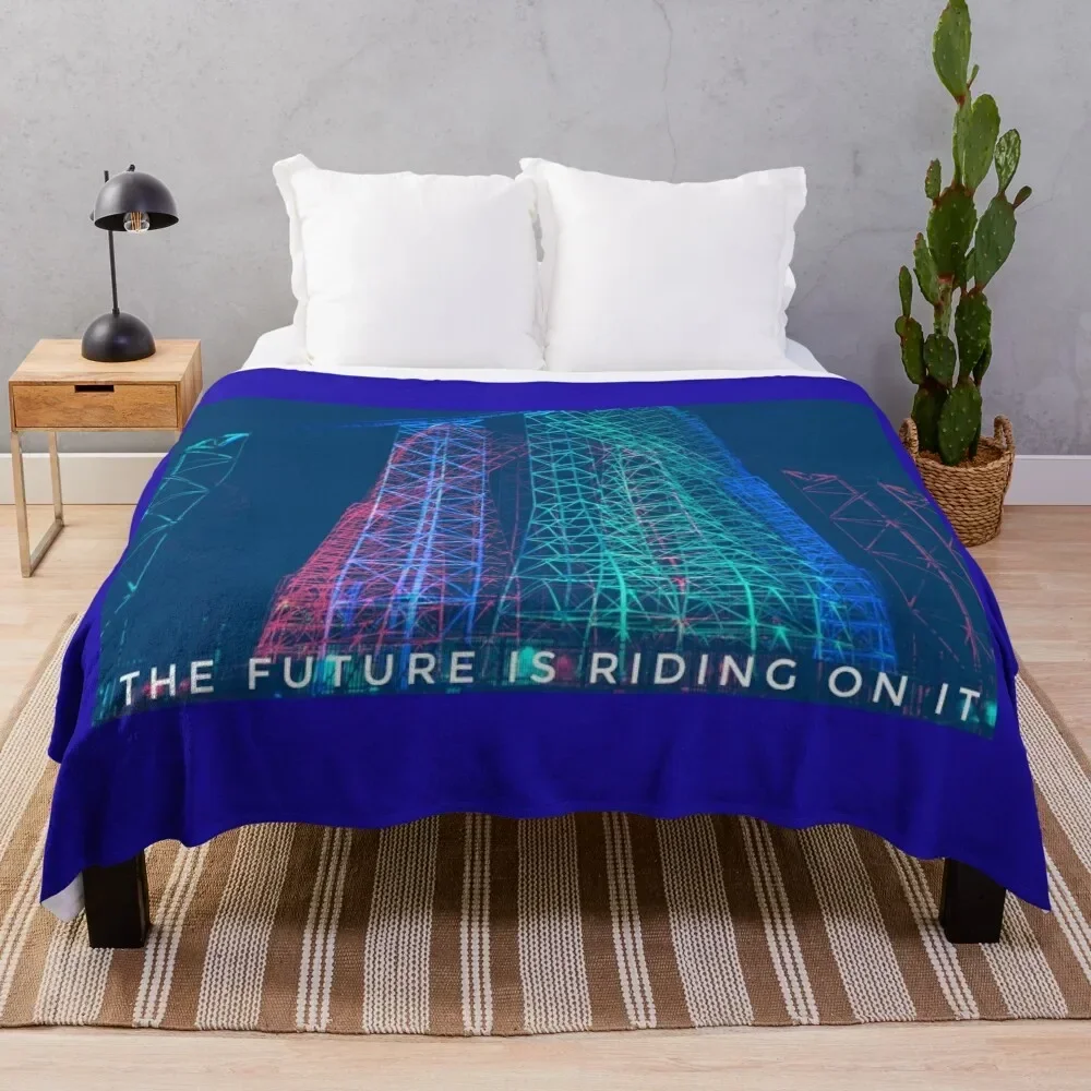 

The Future is Riding On It Throw Blanket Stuffeds Polar Blankets