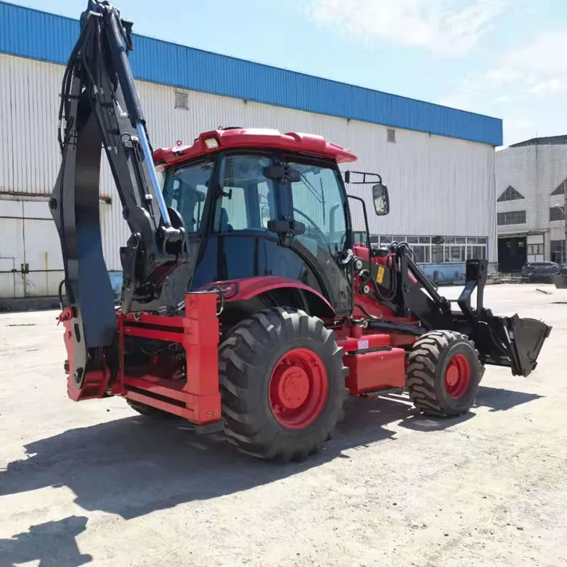 

One by One Tutor Excavator Small Garden Tractor Loader Backhoe Loader With 6 in 1 Bucket