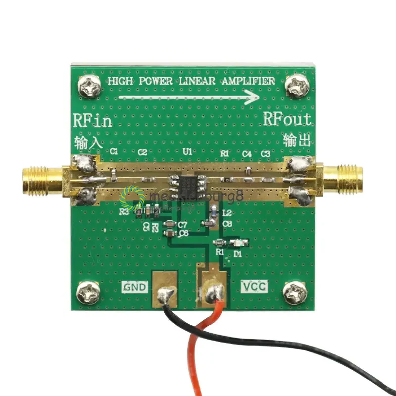 400MHZ-2700MHZ broadband RF Power Amplifier 2.4GHZ 1W For Bluetooth Ham Radio Amplifier with heat sink RF2126