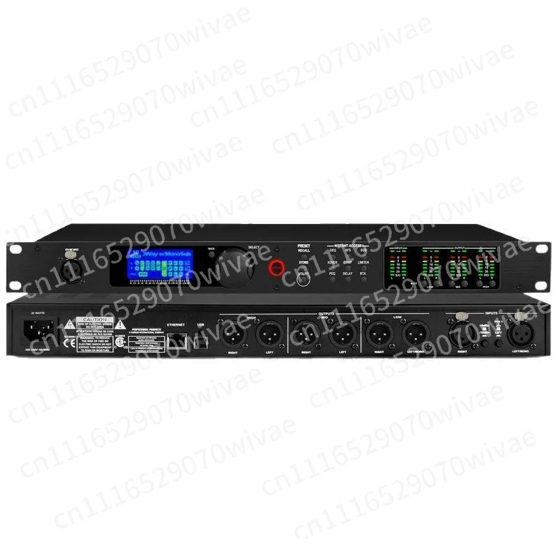 Professional Digital Audio Processor, Speaker Management Effect Unit Compatible with PA2, 360, 260 for Live Stage Sound Tuning