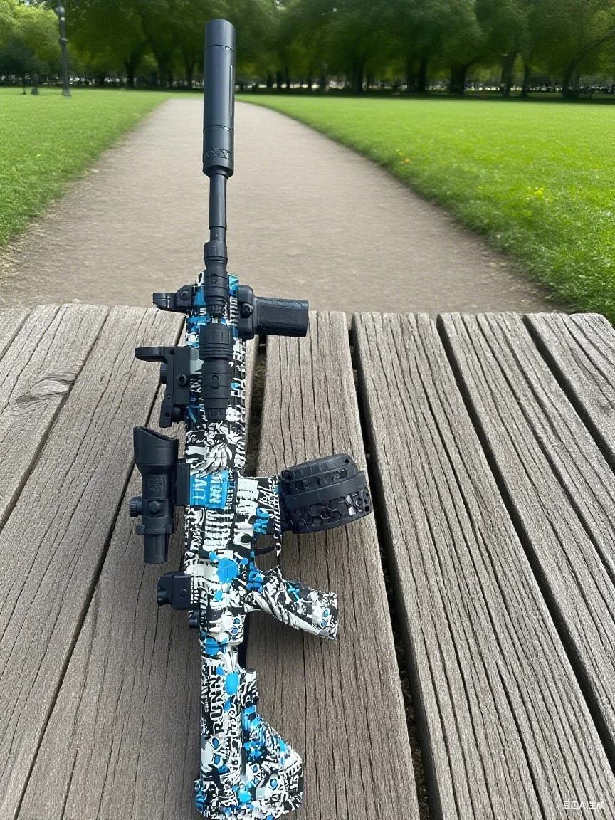 【Vibrazione Feedback】 Fucile automatico Blaster GEL M416 - Pistola Blaster elettrica a sfera in gel con oltre 400 FPS per adulti, riavvolgimento realistico EBB