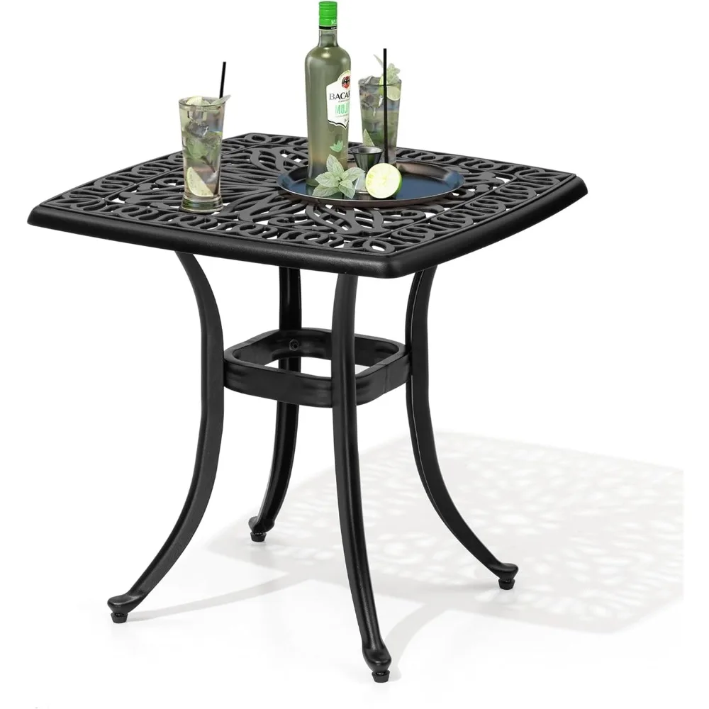 

Outdoor Patio Side Tables - All Weather Small Patio End Table, Patio Furniture Sets and Outside Furniture for Pool, Balcony,