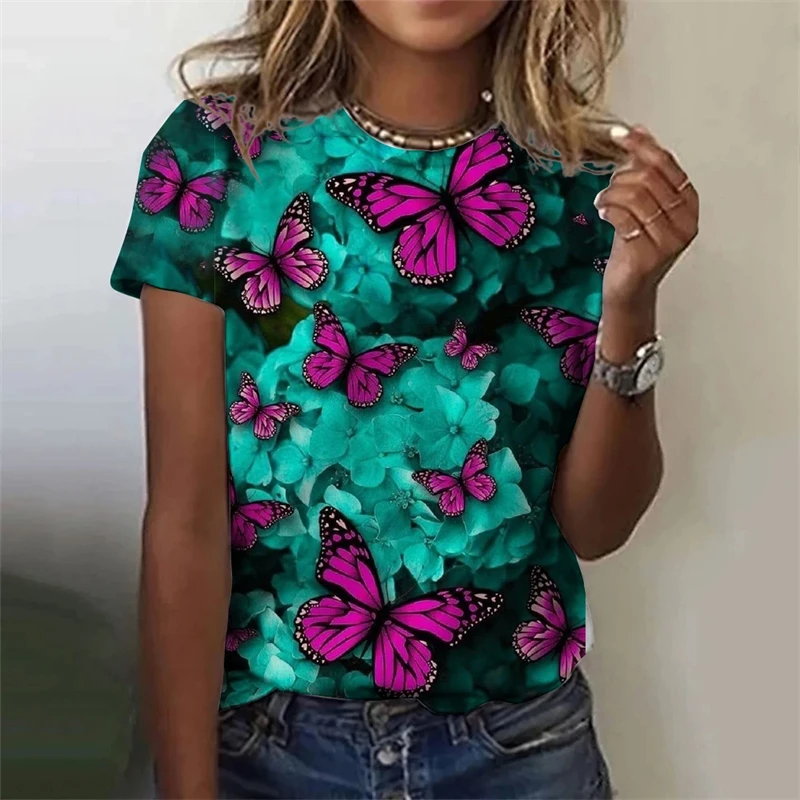 Damska koszulka letnia moda z krótkim rękawem męska bluzka z nadrukiem 3D wycięcie pod szyją casualowe T-shirty Casual Leopard grafika odzież Unisex