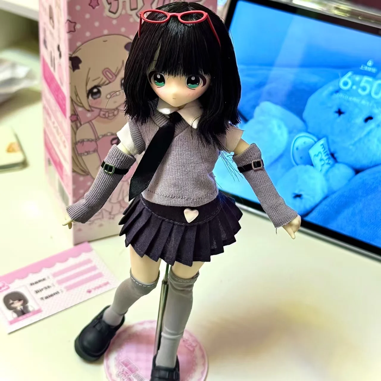 

Original Hot Don'T Touch My Bangs Series 1/6 Electronic Pet Mjd Mystery Box Joint Movable Doll With Hair Anime Figures Model Toy