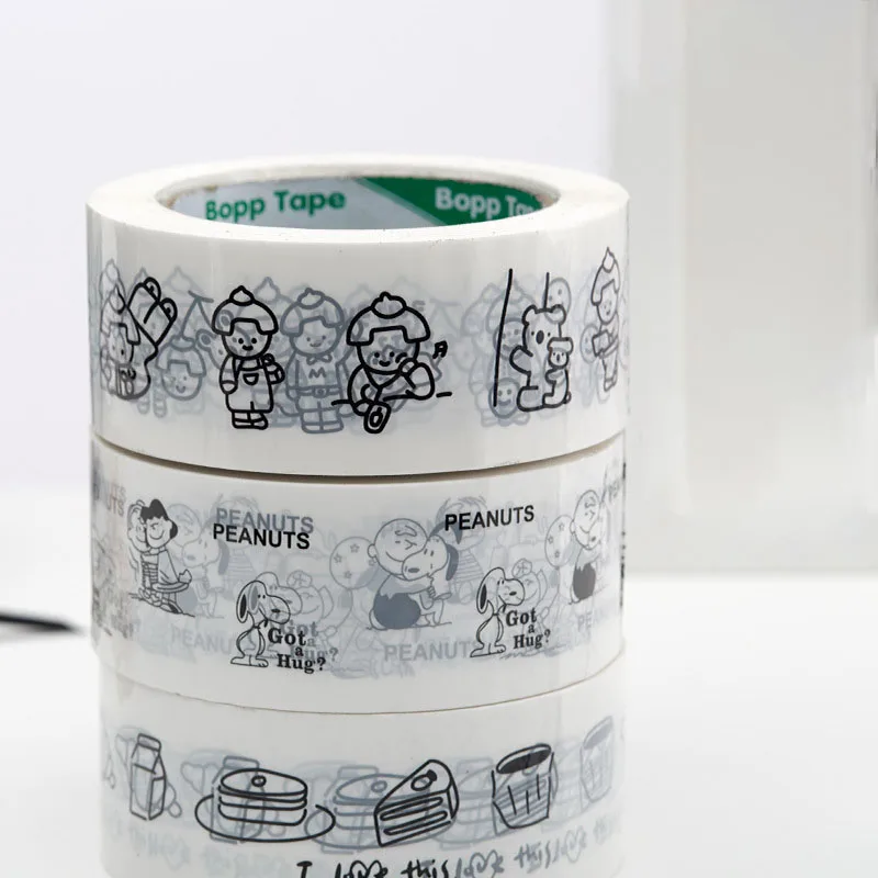 New Kawaii Cute Snoopy Adhesive Tape Packaging and Sealing Tape Express Packaging Sealing Tape Anime Peripherals Festival Gift