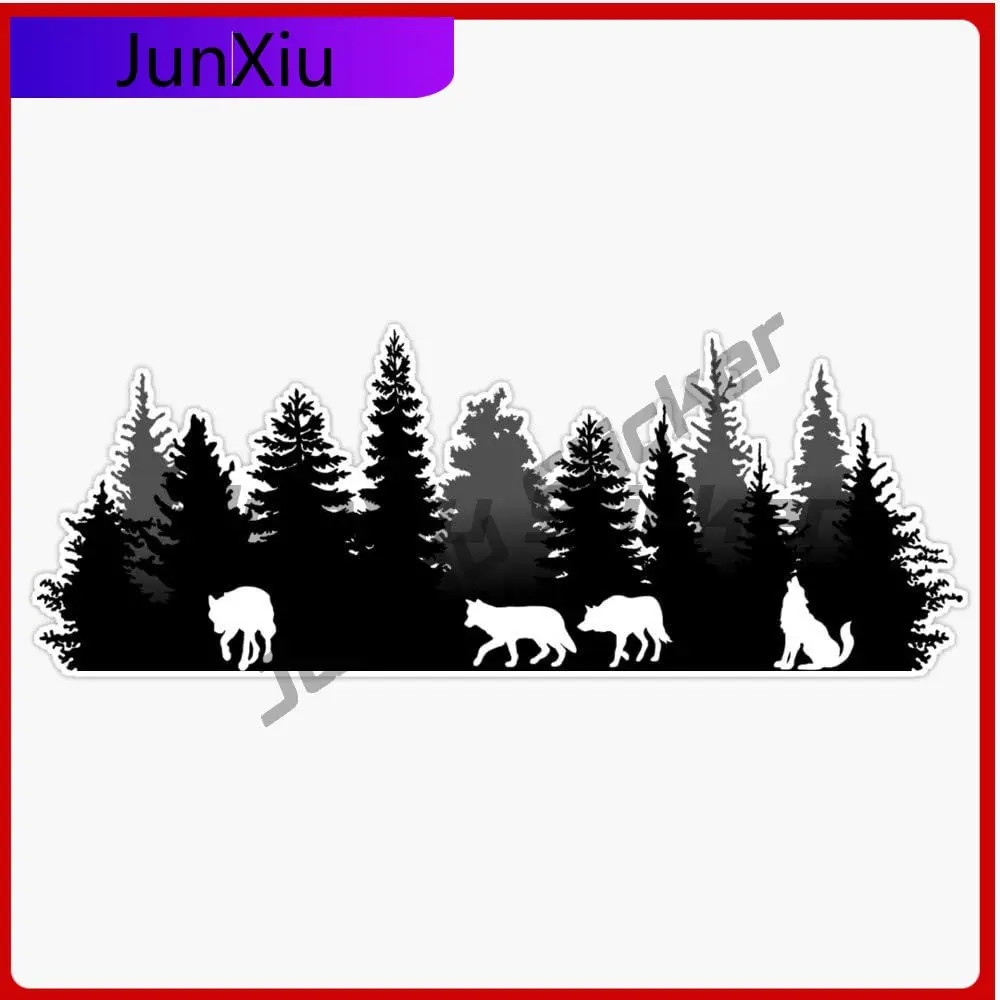 

Wolves Wall Unique Car Laptop Window Truck Waterproof Vinyl Truck Decoration Funny Vintage Trendy Cool Aesthetic Cool Unique