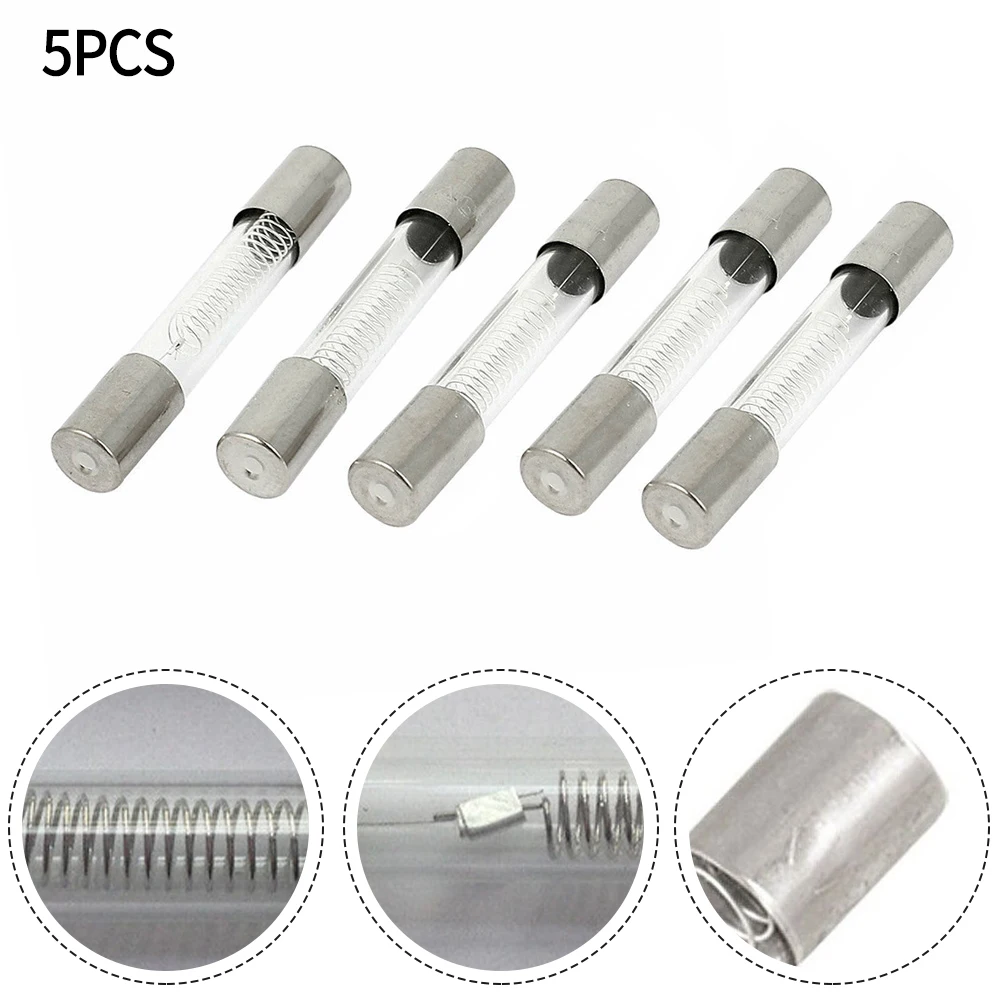 5Pcs 5KV 0.85A Microwave Oven Fuse 6x40mm Glass Tube Special Fuse Microwave Spare Parts Accessories